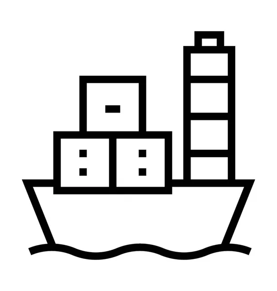 Вантажне судно — стоковий вектор