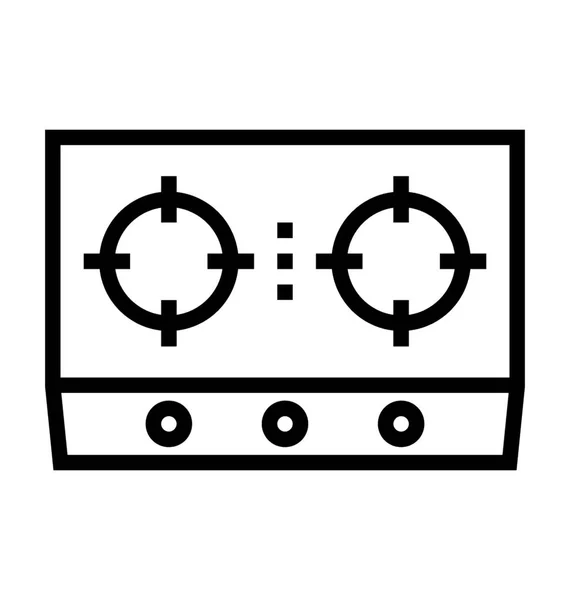 Cuisinière à gaz — Image vectorielle