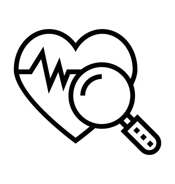 Diagnosi cardiaca — Vettoriale Stock