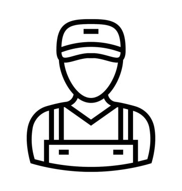 Bahçıvan satırı vektör simgesi