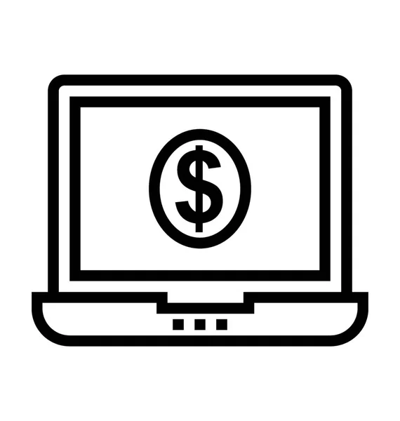 Online-raha — vektorikuva