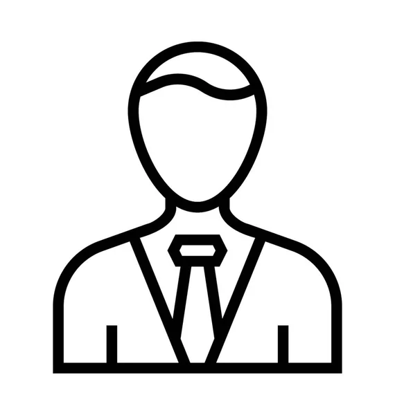 Businessman Line Vektor Icon – stockvektor