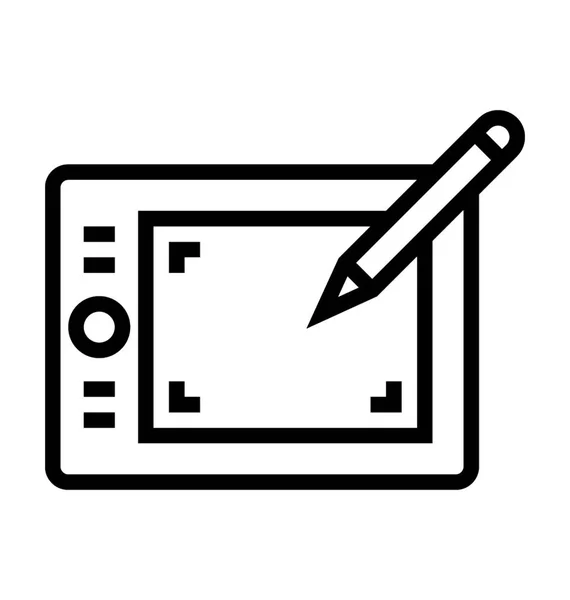 Grafisch tablet pc — Stockvector