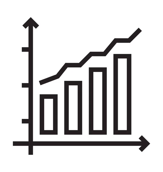 Gráfico de crescimento — Vetor de Stock