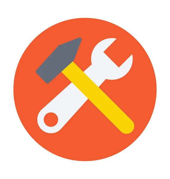 Repair Tools Flat Vector Icon — Stock Vector