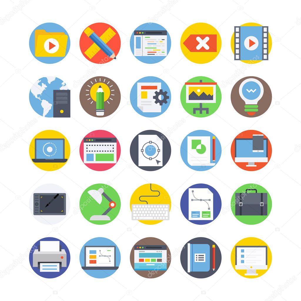 Web Colored Vector Icons 1