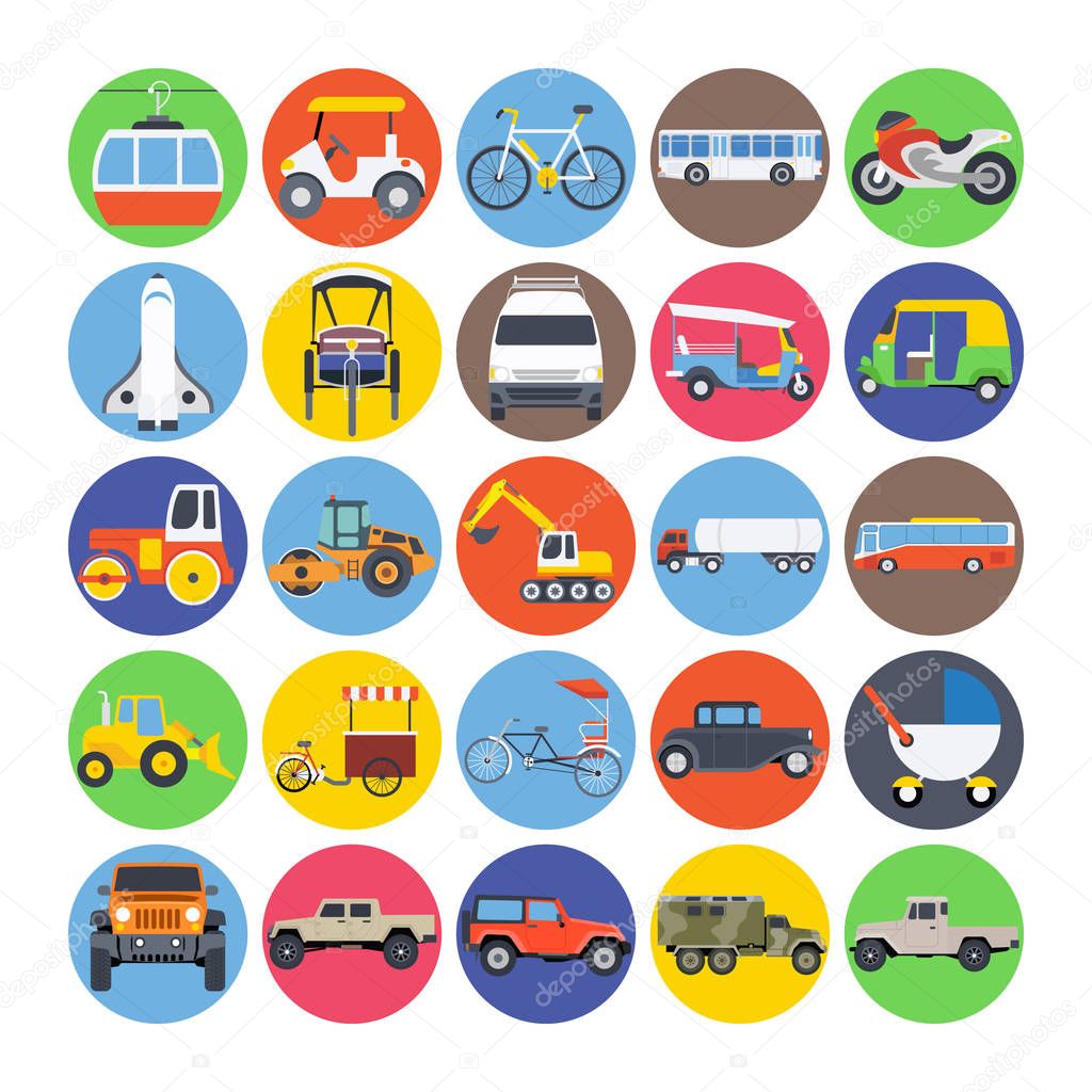 Transport Vector Icons 4