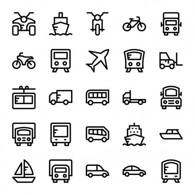 Ulaşım vektör simgeler 1