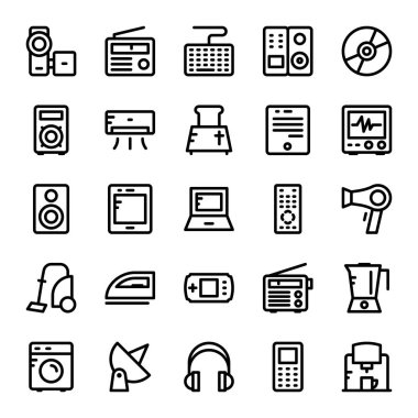 Elektronik vektör simgeler 1