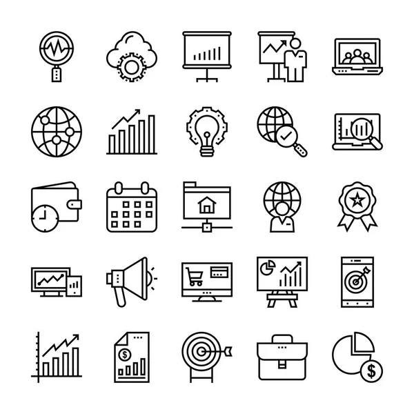 Startup Development Vector Icons — Stock Vector