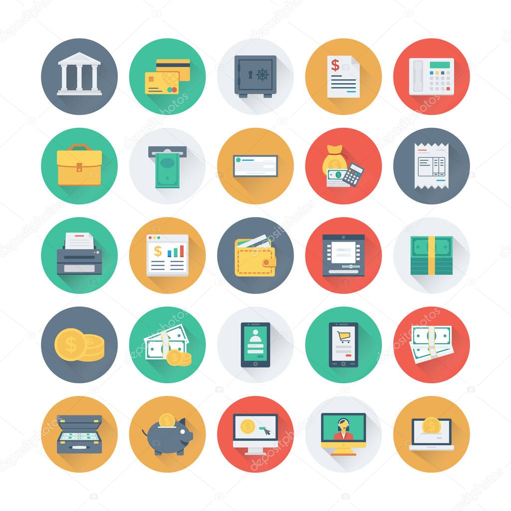 Finance and Banking Vector Icons 1
