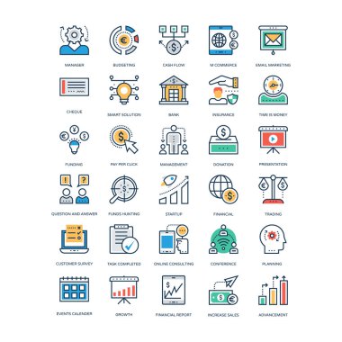 Finance and Banking Vector Icons 9 clipart