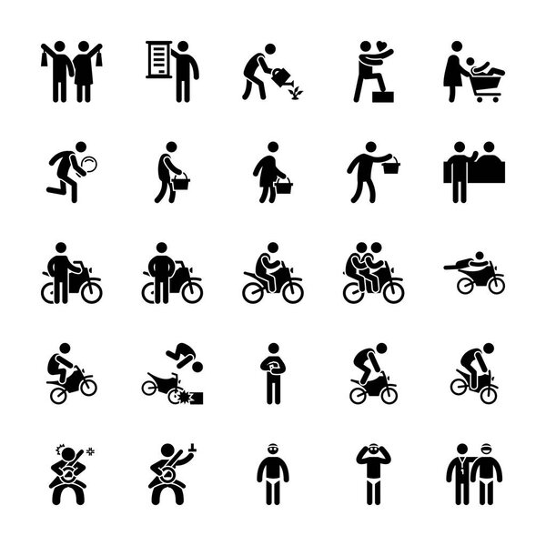Pictogram Glyphs Vector Icons 37