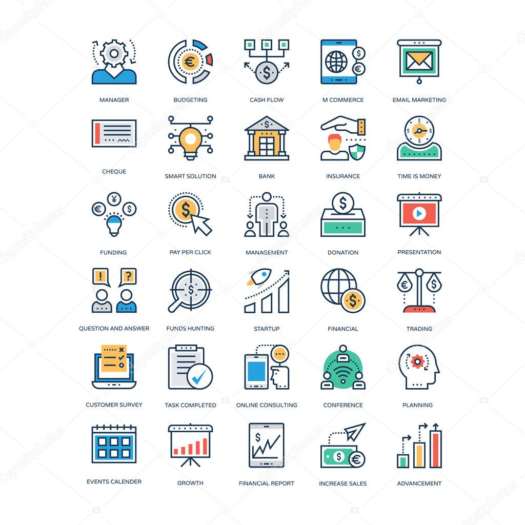 Finance and Banking Vector Icons 9