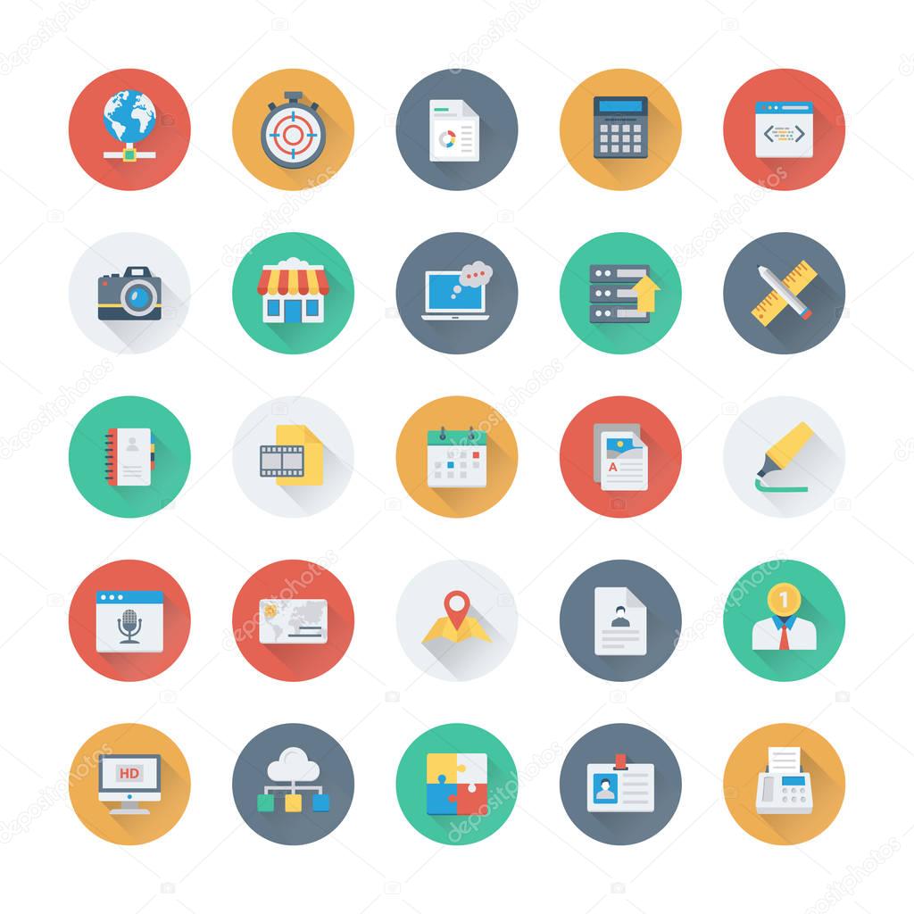 Digital Marketing Colored Vector Icons 4