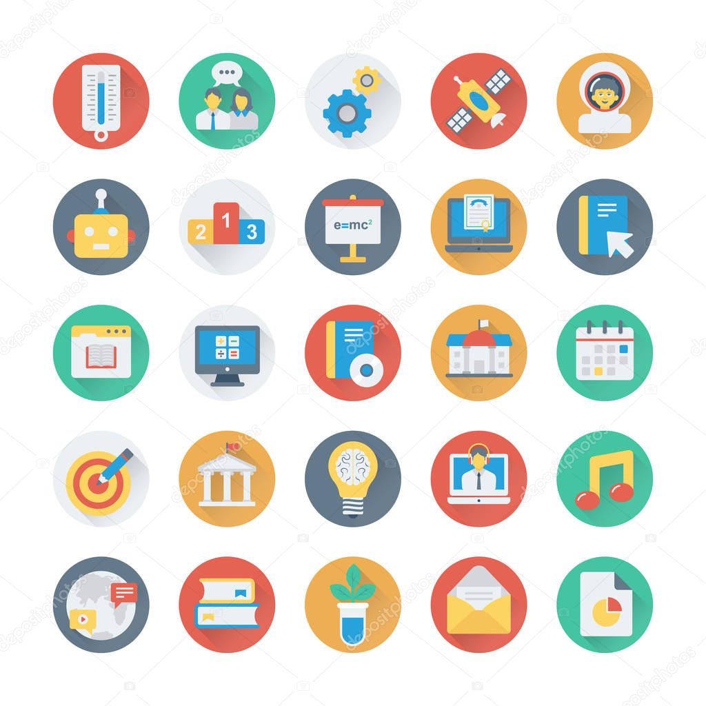 School and Education Vector Icons 13