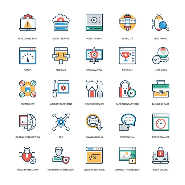 Seo Marketing Vector Icons — Stockvector