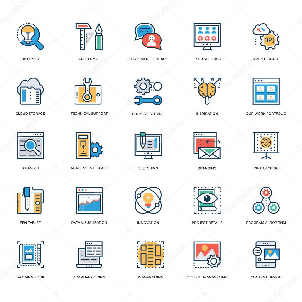 Web Design and Development Vector Icons 16