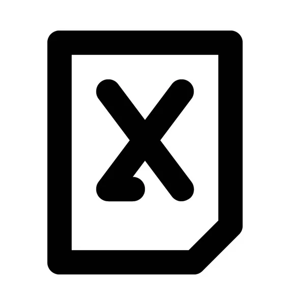 File Excel — Vettoriale Stock