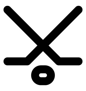 Hokey vektör satırı simgesi