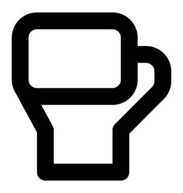 Boks vektör satırı simgesi