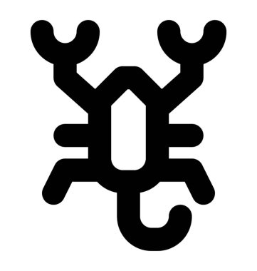 Istakoz vektör satırı simgesi