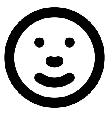 Gülen vektör satırı simgesi