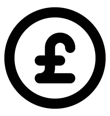 Lirası satırı vektör simgesi