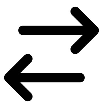 Oklar çizgi vektör simgesi