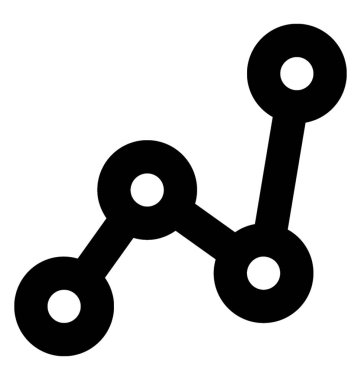 grafik çizgisi vektör simgesi