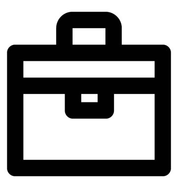 evrak çantası satır vektör simgesi