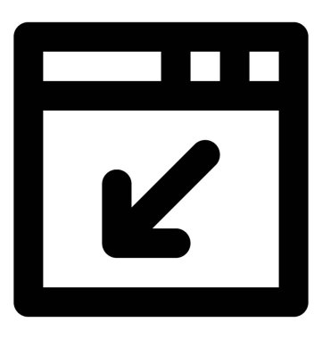 Satırı vektör simgesi