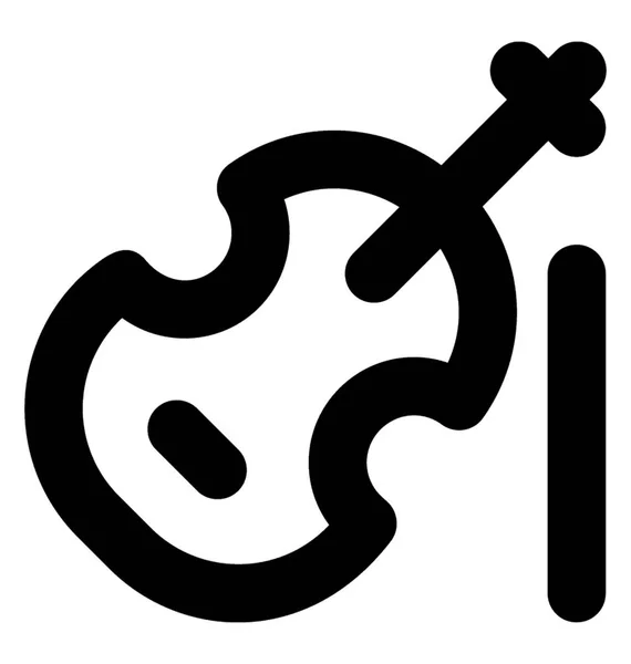 Gitarrenvektorzeilensymbol — Stockvektor