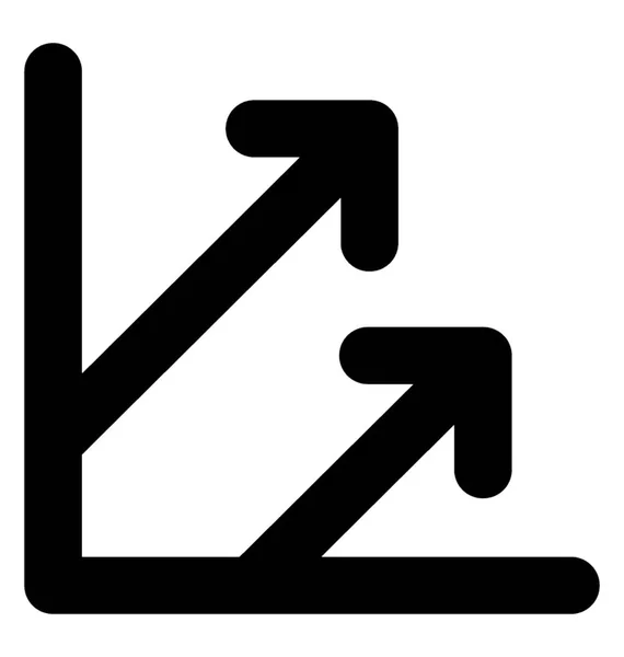 Graphenzeilenvektorsymbol — Stockvektor