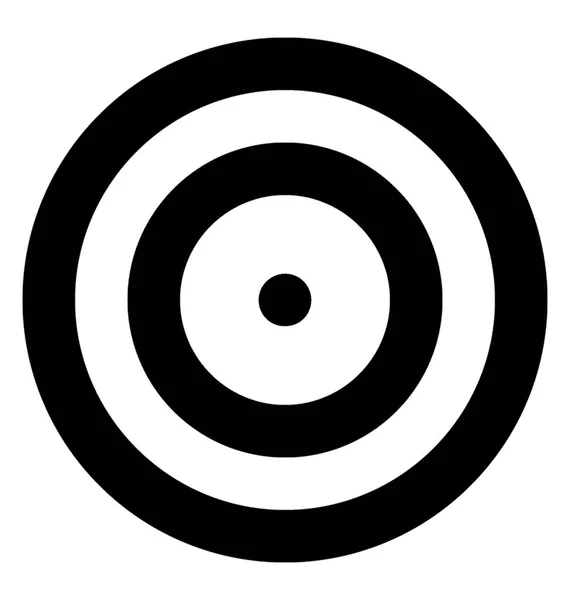 Target Line Vector Icon — Stock Vector