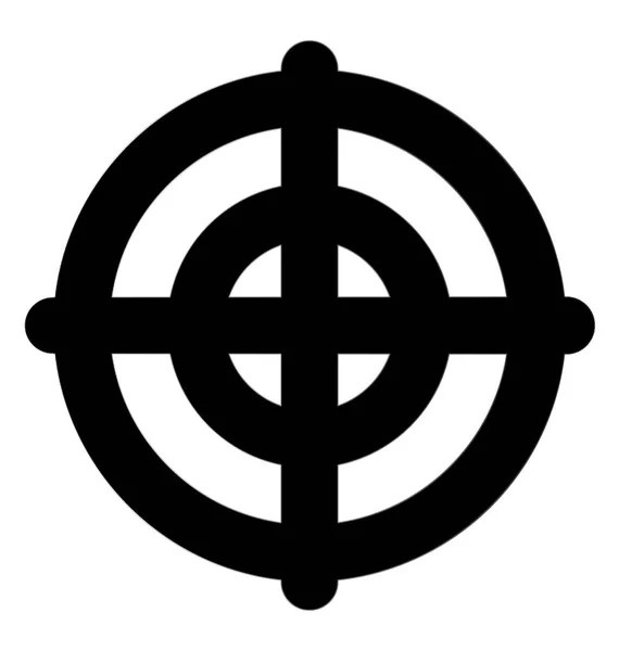 Ziellinienvektorsymbol — Stockvektor