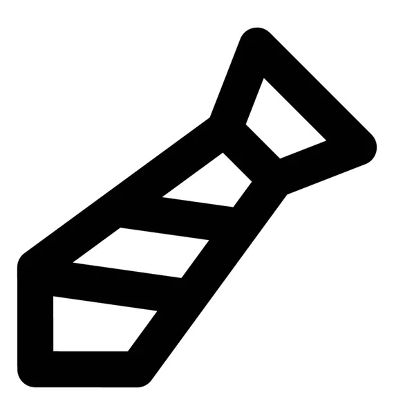 Tie Line Vektorsymbol — Stockvektor