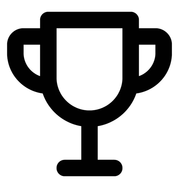 Trophy Line Vector Icon — Stock Vector