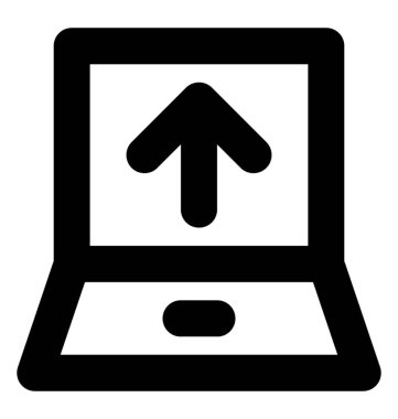 Dizüstü vektör hat simgeler 