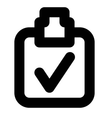 Onaylanmış belge vektör hat simgelerini 