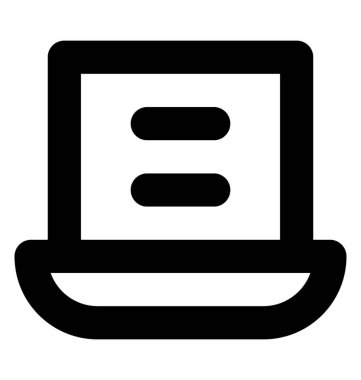 Dizüstü vektör hat simgeler 