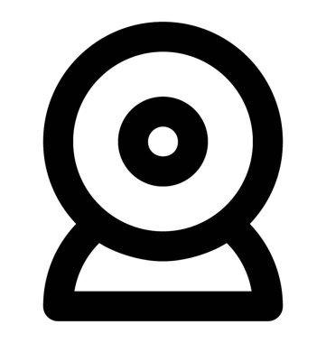Webcam vektör hat simgeler 