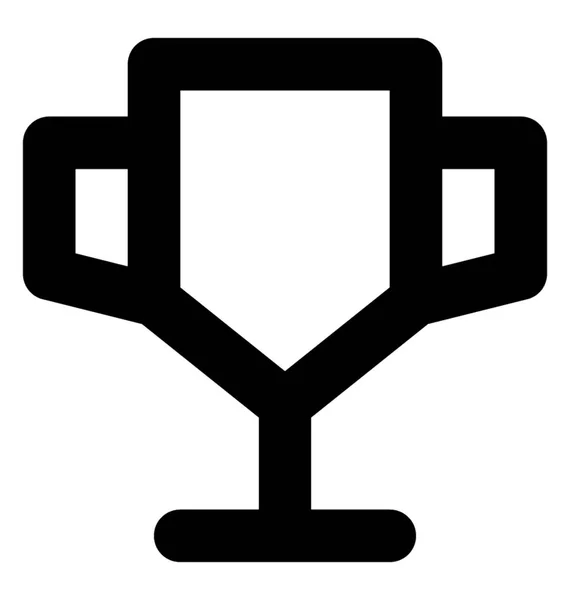 Значок Трофейной Векторной Линии — стоковый вектор