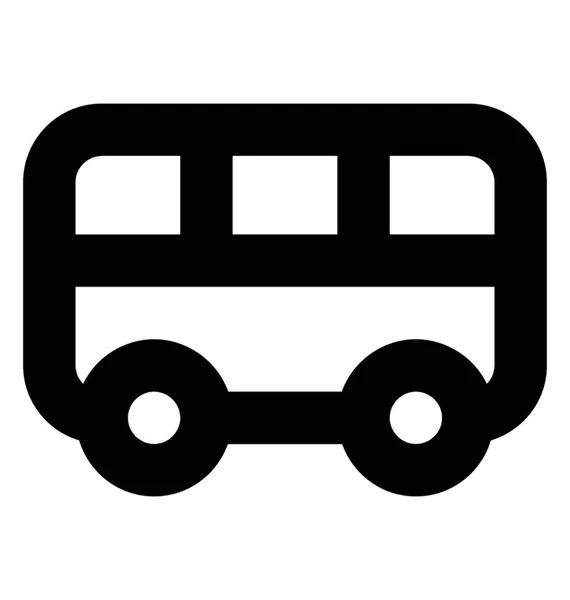 Symbole Für Busvektorlinien — Stockvektor