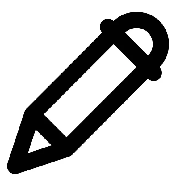 Icônes Ligne Vectorielle Crayon — Image vectorielle