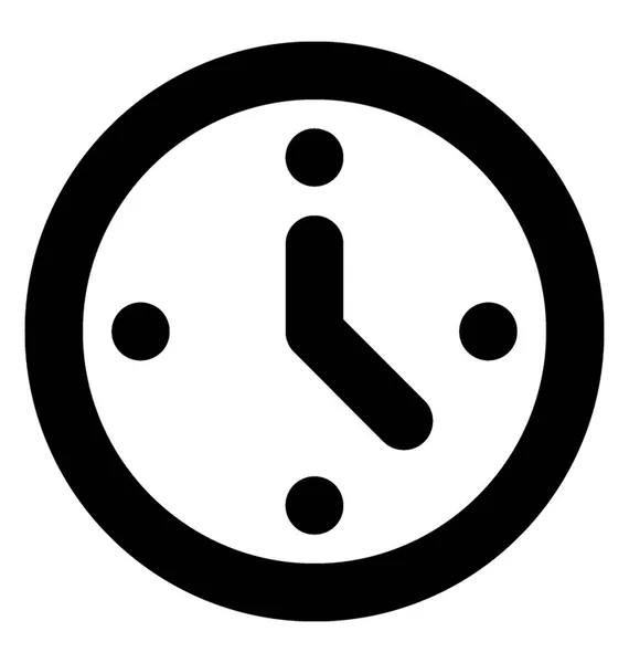 Clock Vector Line Icons — Stock Vector