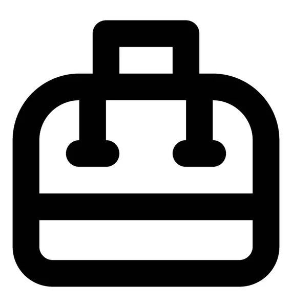 Taschenvektorzeilen Symbol — Stockvektor
