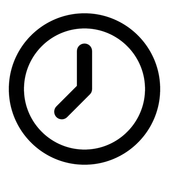 Reloj Vector Línea Icono — Archivo Imágenes Vectoriales