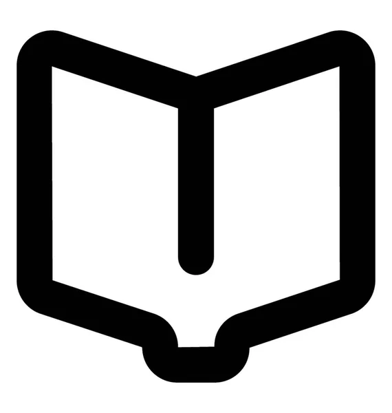 Ikona Vektorového Řádku Knihy — Stockový vektor