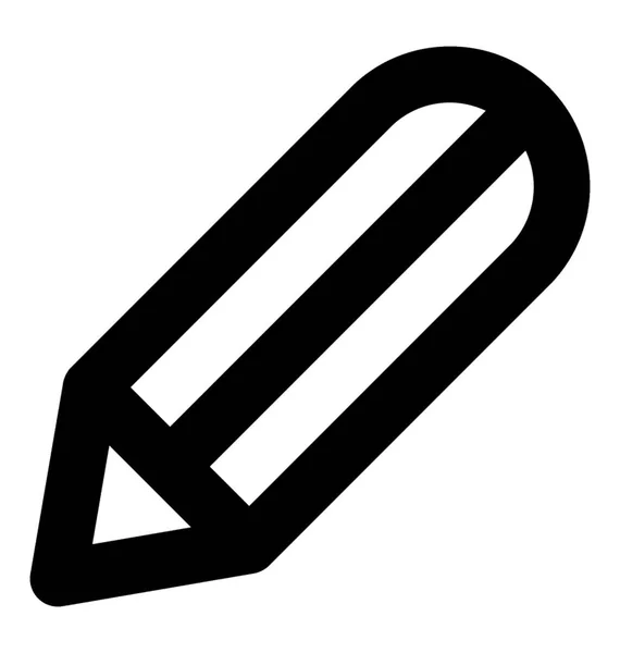 Icônes Ligne Vectorielle Crayon — Image vectorielle